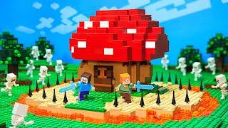 100 Days In Lego Minecraft World - Alex and Steve Life  Best of Brickmine #2  Animation Full Movie