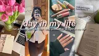 VLOG a day in my life run errands with me staying productive & relaxing night in my life