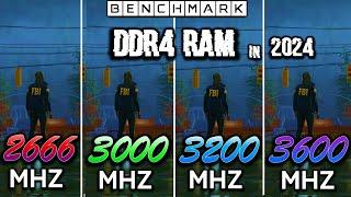 How much RAM MHZ do you need in 2024? 2666 vs 3000 vs 3200 vs 3600 MHZ  Test in 10 Games  1440p