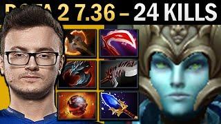 Phantom Assassin Gameplay Miracle with Abyssal and 24 Kills - Dota 7.36