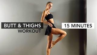 15 Min TONED LEGS & ROUND BUTT Workout  Optional Ankle Weights  - Angela Kajo