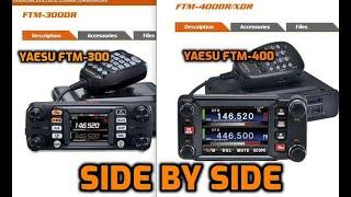 Yaesu ftm400  Yaesu FTM300  Side by Side-comparison