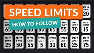 How to Adjust Your Speed When Driving  Speed Limits