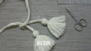 Кисточка из ниток мастер-класс -  How to Make Yarn Tassels.