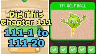 Dig This Dig It 111-1 to 111-20 Chapter 111 GOLF BALL All Levels