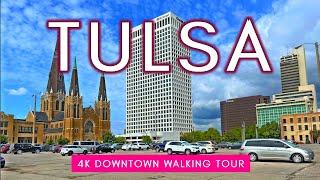 Downtown Tulsa Oklahoma USA - 4K Virtual Walking Tour