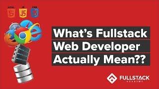 Fullstack Developer - How to Become One Why T-shaped People and... What Even is a Stack?