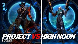 Lucian Project VS High Noon Skin Comparison Wild Rift