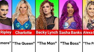 WWE Female Wrestlers Their Nicknames