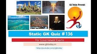 GKTodays Static GK Quiz-136 World Geography