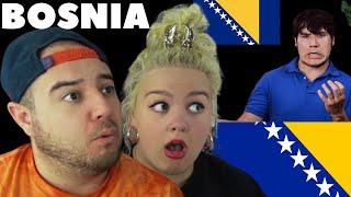 Geography Now Bosnia and Herzegovina  AMERICAN COUPLE REACTION
