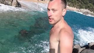 Beach Boys  Nudist Beaches & Crystal Clear Water skinny dipping in Spain 2018