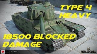 ENG World of Tanks  Type 4 heavy  18500 Blocked damage