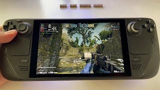 CSGO Counter Strike Global Offensive - online multiplayer Steam Deck handheld gameplay