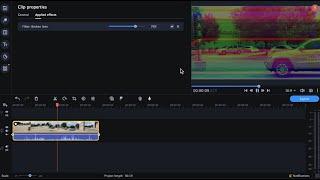 How to Add Buffering  Glitching Effect To Your Video - Movavi Video Editor Plus 2022 Tutorial
