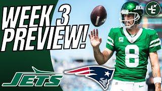 New England Patriots vs New York Jets PREVIEW Thursday Night Football  Week 3 2024