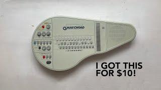 I got this Omnichord for $10 at a thrift store  + a sample library for patrons