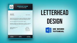 Letterhead Design in Microsoft word  Letterhead format  MS Word