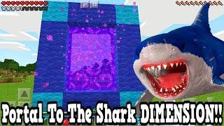 Minecraft Pe - Portal To The Shark Dimension - Mcpe Portal To The Hungry Killer Shark Attack