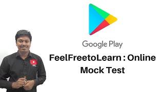 FeelFreetoLearn  MOBILE APP  Online Mock Test  SBI CLERK 2020