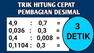 Cara Menghitung Pembagian Desimal Super Cepat