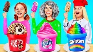 Me vs Grandma Cooking Challenge  Cake Decorating Funny Challenge by Candy Land