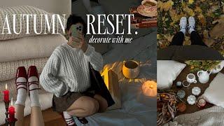 autumn reset & decorate with me  falls gentle arrival cosy september vlog 🫧