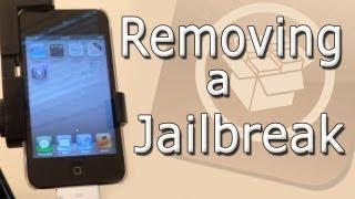 How to Remove a Jailbreak from any iDevice iPhoneiPodiPad