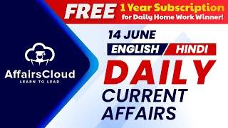 14 June Current Affairs 2024  Daily Current Affairs  Current Affairs today English and Hindi