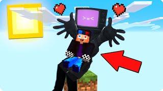 МАЙНКРАФТ НО НА ОДНОМ БЛОКЕ С ТВ ВУМЕН ШЕДИ ТРОЛЛИНГ ЛОВУШКА MINECRAFT