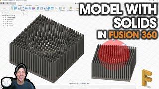 Modeling with the CUT OPERATION in FUSION 360 - Solid Modeling Methods