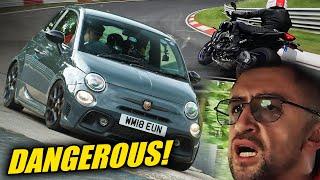 CRAZY BIKER x Abarth 595 Competizione  Nürburgring