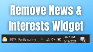 How To Remove News and Interests From The Windows 10 Taskbar