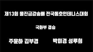 국화부 언니들의 놀라운 실력 울진금강송배 전국동호인테니스대회 국화부 결승 주윤하 김부경vs박미경 성루희