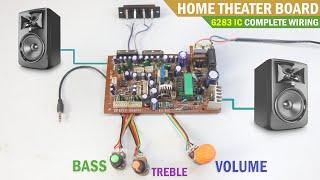 6283 Double IC Amplifier Board Complete Wiring and Sound Testing