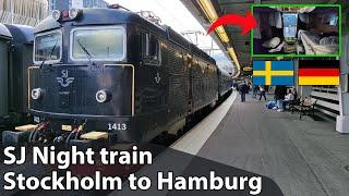 Traveling on NEW SJ EuroNight Train Stockholm to Hamburg in couchettes
