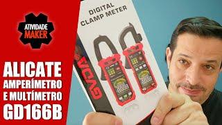 GVDA GD166B - Amperímetro e Multímetro Digital - Digital Clamp Meter