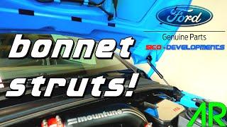 BONNET STRUTS INSTALL  GENUINE FORD PARTS  FOCUS RS