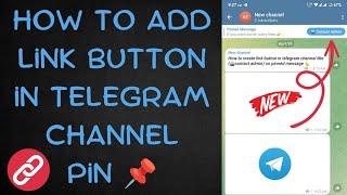 How to create link button in telegram channel  add link button on telegram channel  #telegram