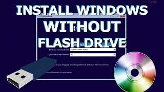 Install Windows WITHOUT USB flash drive or CD. 2 ways to reinstall Windows 10 8.1 7