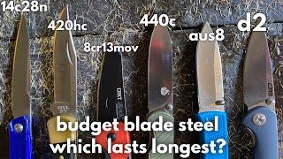 Which Budget Blade Steel Cuts the Longest?