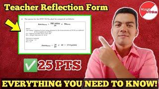 TEACHER REFLECTION FORM TRF  Deep Discussion to GET 25pts in Ranking