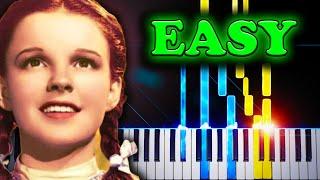 Over the Rainbow from The Wizard of Oz - EASY Piano Tutorial