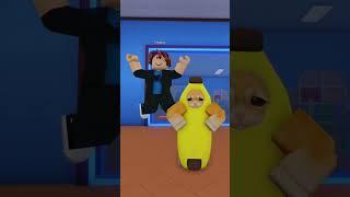 She was so mean to banana cat  #roblox #shorts