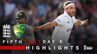 Broads Fairytale Ending  Highlights - England v Australia Day 5  LV= Insurance Test 2023