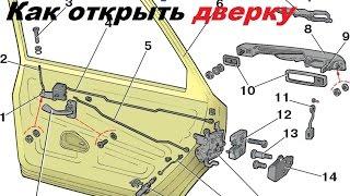 ваз Заклинила дверь замок не открывается? Как открыть своими руками? смотри