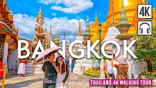 BANGKOK Thailand 4K Walking Tour - Captions & Immersive Sound 4K Ultra HD60fps