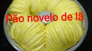 Pão artesanal novelo de Lã fácil de fazer macio e muito gostoso