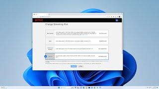 How to Change Netflix Subscription Plan on Windows 11