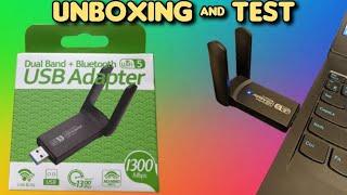 Fenvi WiFi USB 1300Mbps Dual Band and Bluetooth USB Unboxing and Installation Guide 2023